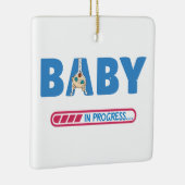 ベビー進行中の名刺 セラミックオーナメント (右)