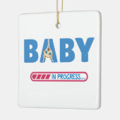 ベビー進行中の名刺 セラミックオーナメント (左)