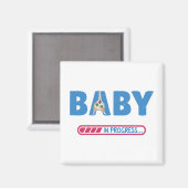 ベビー進行中の名刺 マグネット (正面/裏面)
