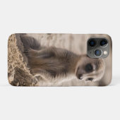 ベビー遊のマーカットが砂の中に Case-Mate iPhoneケース (裏面(横))