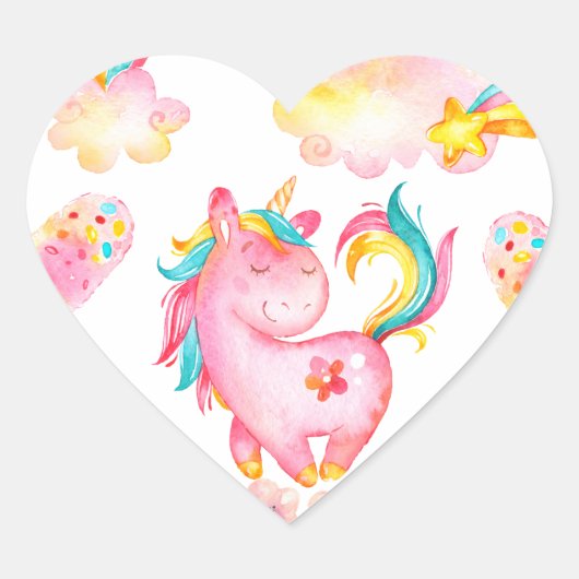 ベビー遊ユニコーンの庭数々の製品 ハートシール (正面)