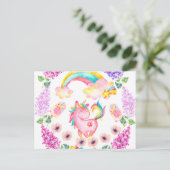 ベビー遊ユニコーンの庭数々の製品 ポストカード (スタンド正面)