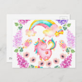 ベビー遊ユニコーンの庭数々の製品 ポストカード (正面/裏面)