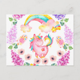 ベビー遊ユニコーンの庭数々の製品 ポストカード