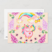 ベビー遊ユニコーンの庭数々の製品 ポストカード (正面/裏面)