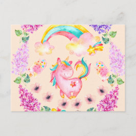 ベビー遊ユニコーンの庭数々の製品 ポストカード