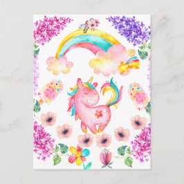 ベビー遊ユニコーンの庭数々の製品 ポストカード