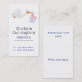 ベビー配達テーマのカスタムな名刺 名刺 (正面/裏面)