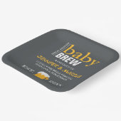 ベビー醸造カップルのビールベビーシャワー ペーパープレート (傾斜あり)