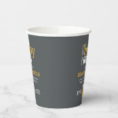 ベビー醸造カップルのビールベビーシャワー 紙コップ (左)