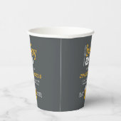 ベビー醸造カップルのビールベビーシャワー 紙コップ (右)