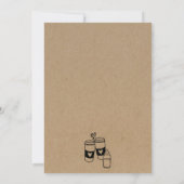 ベビー醸造カップルの双子ベビーシャワー 招待状 (裏面)