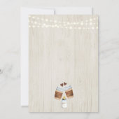 ベビー醸造コーヒー又はお茶ベビーシャワー招待状 招待状 (裏面)