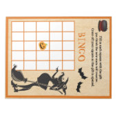 ベビー醸造シャワーハロウィンウィッチビンゴゲーム ノートパッド (正面)