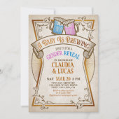 ベビー醸造ジェンダーリビール招待状 招待状 (正面)