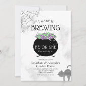 ベビー醸造ハロウィンジェンダーの暴露 招待状 (正面)