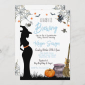 ベビー醸造ハロウィーンベビーシャワー招待状 招待状 (正面/裏面)