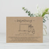 ベビー醸造バーチャルベビーシャワー招待状 サンキューカード (スタンド正面)