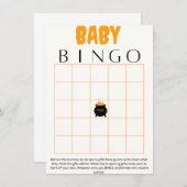 ベビー醸造ビンゴ赤ちゃんシャワーゲーム エンクロージャーカード (正面/裏面)