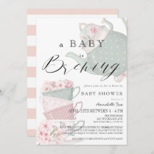 ベビー醸造ピンクティーパーティードライブバイベビーシャワー