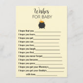 ベビー醸造ベビーシャワーの願い エンクロージャーカード (正面)
