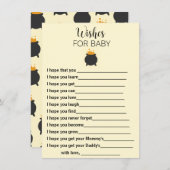 ベビー醸造ベビーシャワーの願い エンクロージャーカード (正面/裏面)