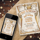 ベビー醸造ベビーシャワー招待状 招待状