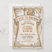 ベビー醸造ベビーシャワー招待状 招待状 (正面)