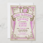 ベビー醸造ベビーシャワー招待状 招待状 (正面)