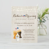 ベビー醸造双子ジェンダーリビールパーティの招待状 招待状 (スタンド正面)