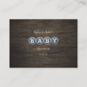 ベビー醸造金ゴールド推測ゲーム赤ちゃんシャワー エンクロージャーカード (裏面)