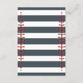 ベビー野球の赤ちゃんシャワーの願い エンクロージャーカード (裏面)