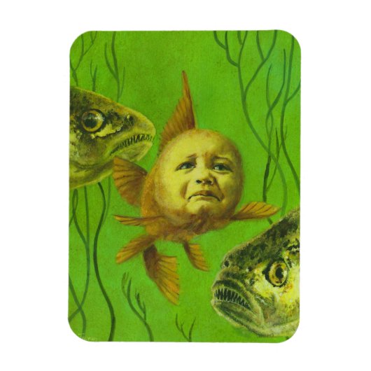 ベビー金魚変異柔軟マグネット マグネット (縦)