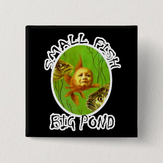 ベビー金魚広場バッジボタン 缶バッジ (正面)