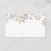 ベビー銀金ゴールドスノーフレーク用ブックス エンクロージャーカード (裏面)