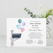 ベビー長距離シャワー（郵便） 招待状 (スタンド正面)