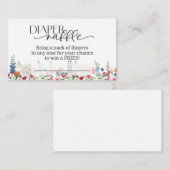 ベビー開花おむつラッフルカード エンクロージャーカード (正面/裏面)