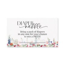 ベビー開花おむつラッフルカード