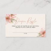 ベビー開花おむつラッフルベビーシャワーフローラ エンクロージャーカード (正面)