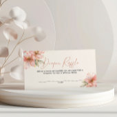 ベビー開花おむつラッフルベビーシャワーフローラ エンクロージャーカード