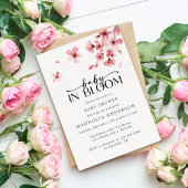 ベビー開花さくらんぼブロッサムベイビーシャワー 招待状