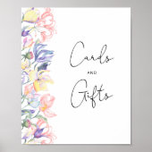 ベビー開花の赤ちゃんシャワーカードとギフト ポスター (正面)