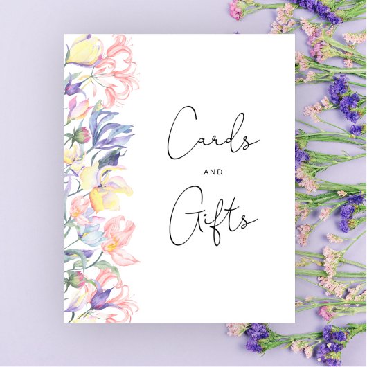 ベビー開花の赤ちゃんシャワーカードとギフト ポスター