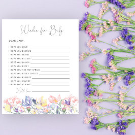 ベビー開花の赤ちゃんシャワーベビーの願い