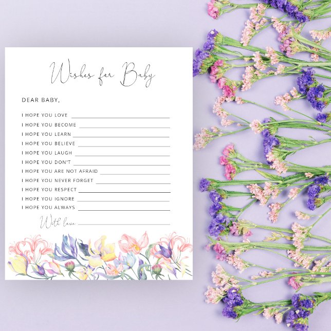 ベビー開花の赤ちゃんシャワーベビーの願い (クリエイターアップロード済み)