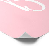 ベビー開花の赤ちゃんシャワー標識 ポスター (角)