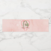 ベビー開花の赤ちゃんシャワー水瓶カバー ペットボトルラベル (シングルラベル)