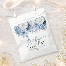 ベビー開花ほこりっぽい青フローラ赤ちゃんシャワー フェイバーバッグ