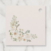 ベビー開花アイボリーフローラベビーシャワー フェイバータグ (裏面)