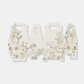 ベビー開花アイボリーフローラベビーシャワー フェイバーボックス (折り畳みなし)